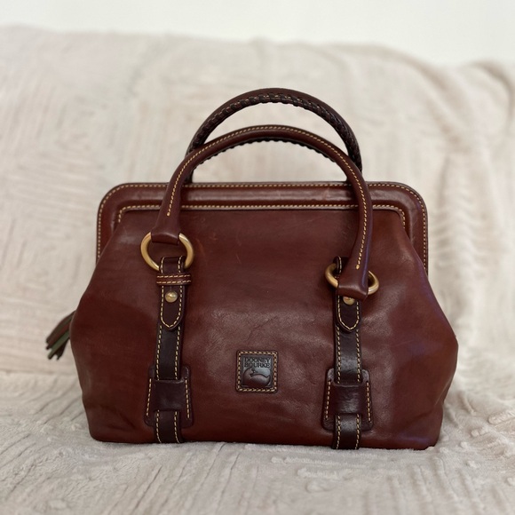 Dooney & Bourke Handbags - Dooney & Bourke Brown Leather Satchel